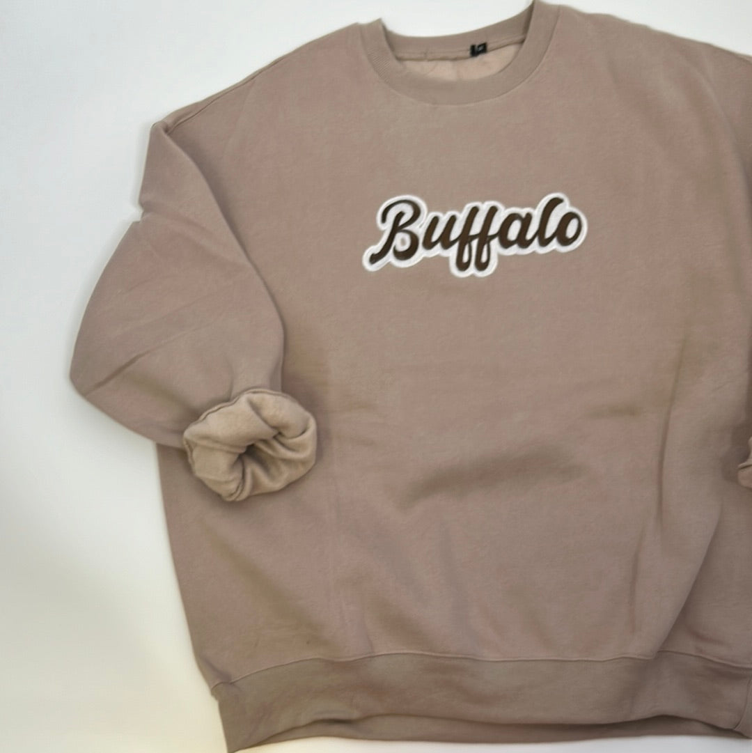 Neutral Oversized Buffalo Crew