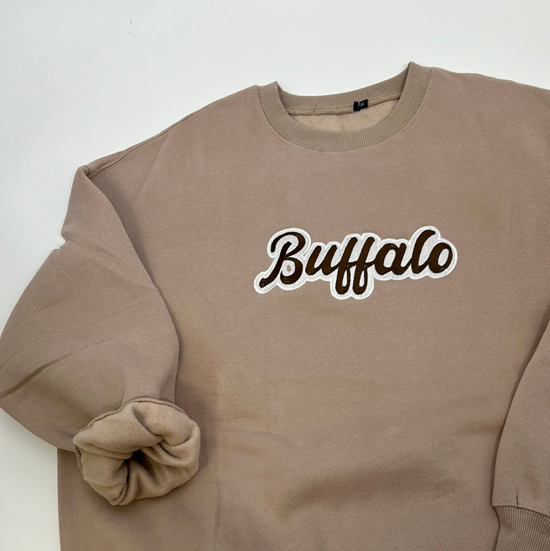 Neutral Oversized Buffalo Crew