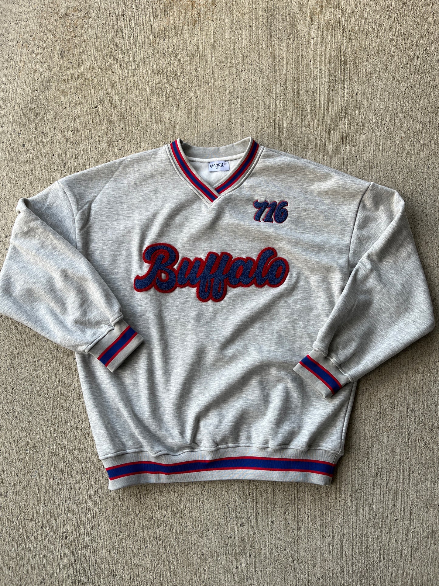 Gray Buffalo V Neck