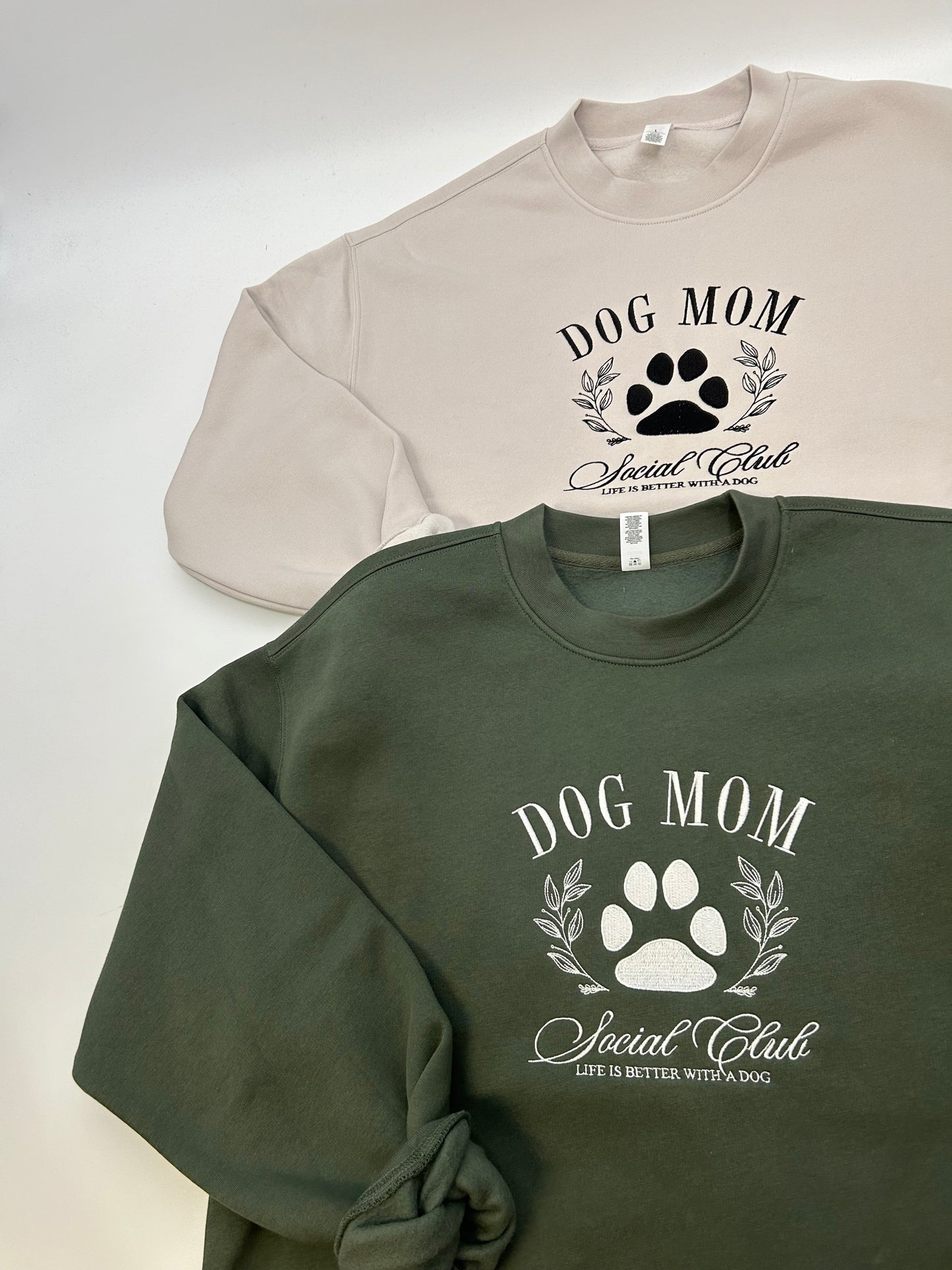 Dog Mom Social Club- Heavyweight Crew & Oversized Tees