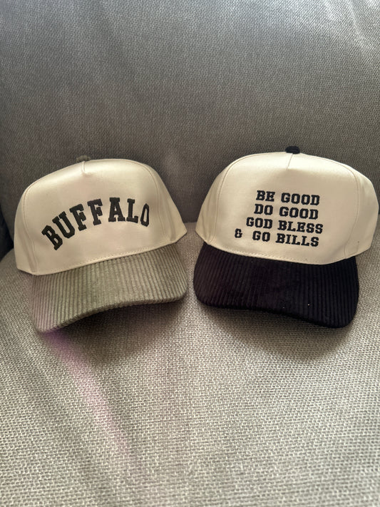 Two Tone Corduroy Hats