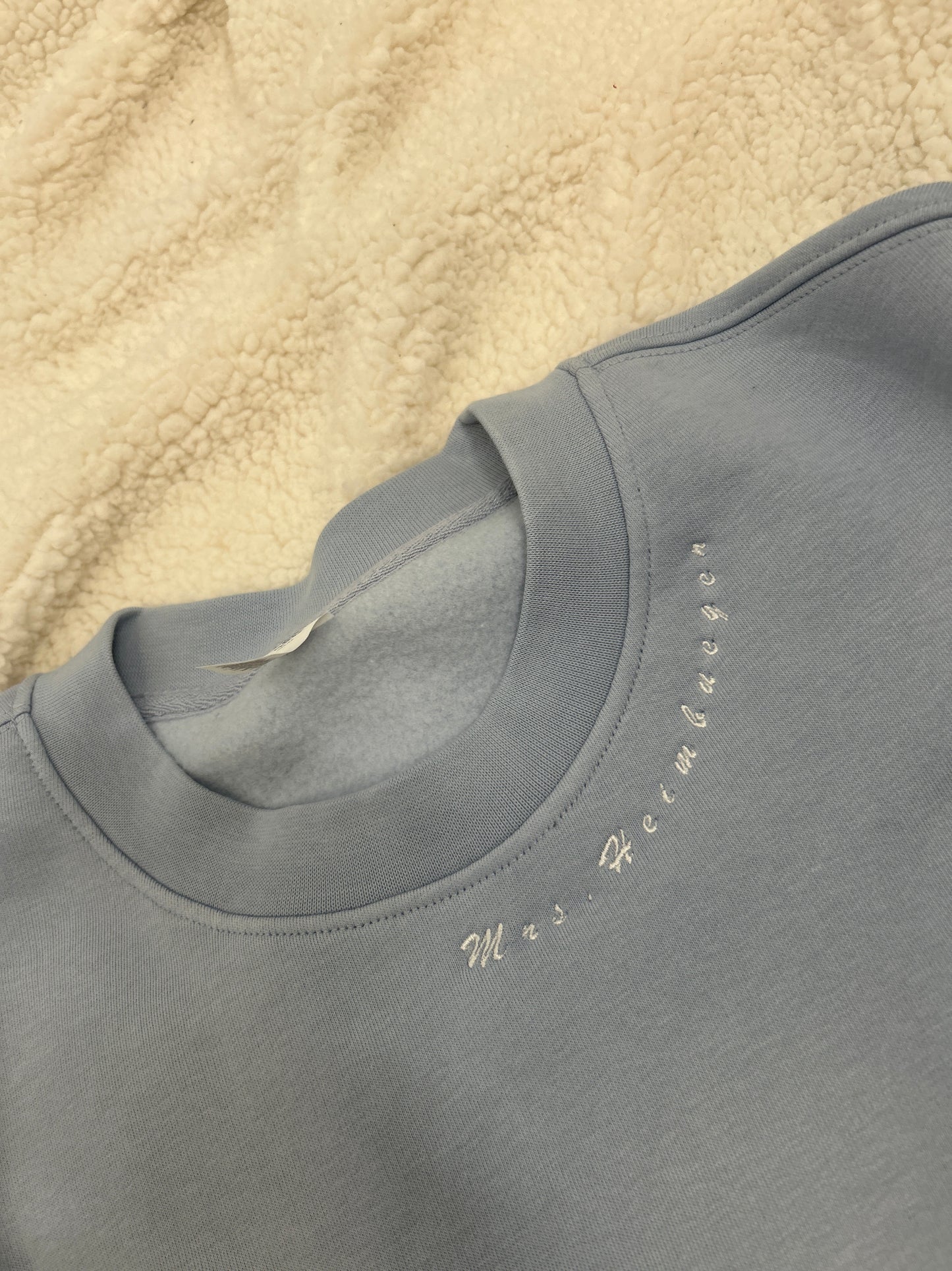 Customizable Collar Crewneck