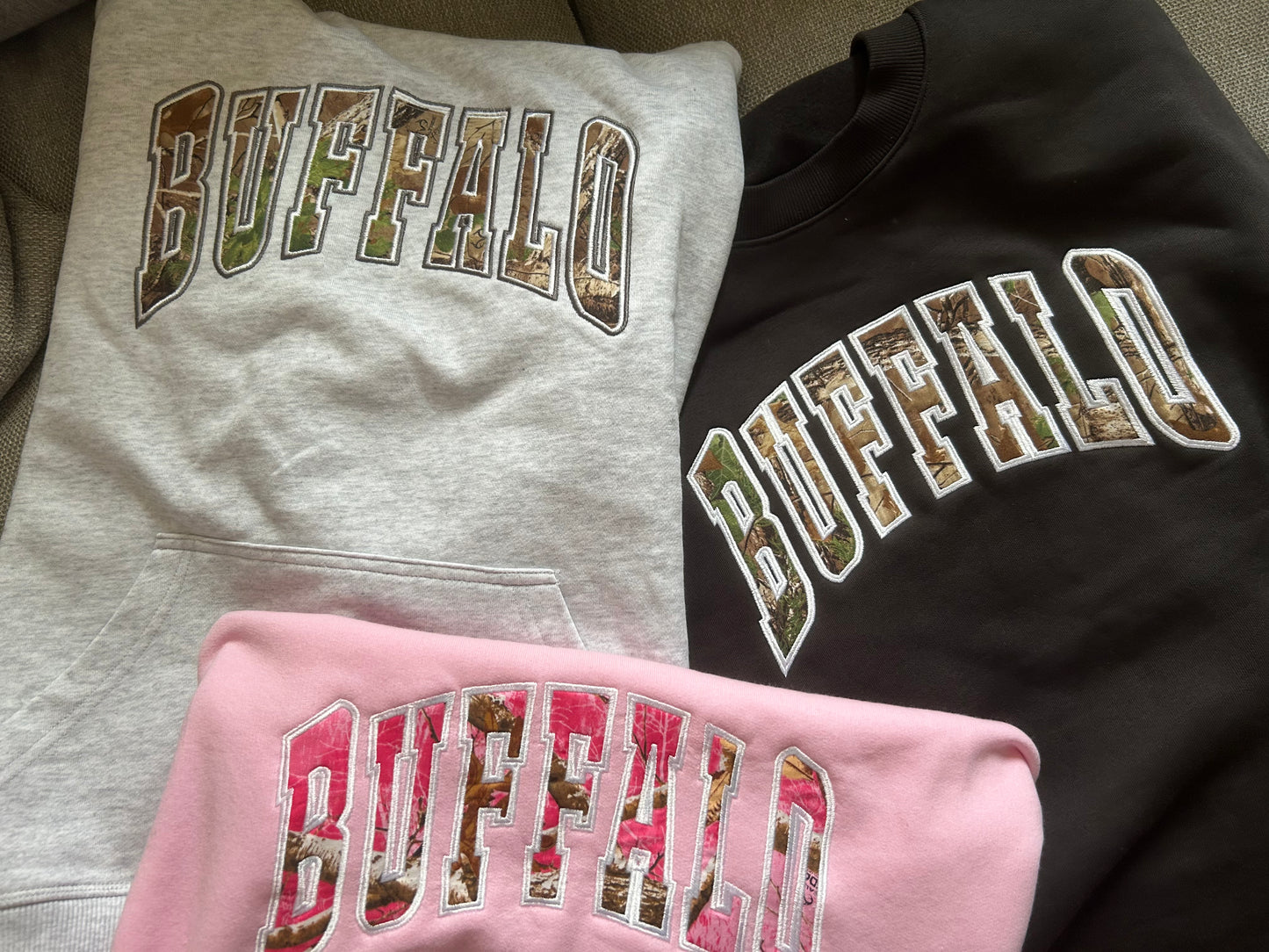 Camo Embroidered Sweatshirt