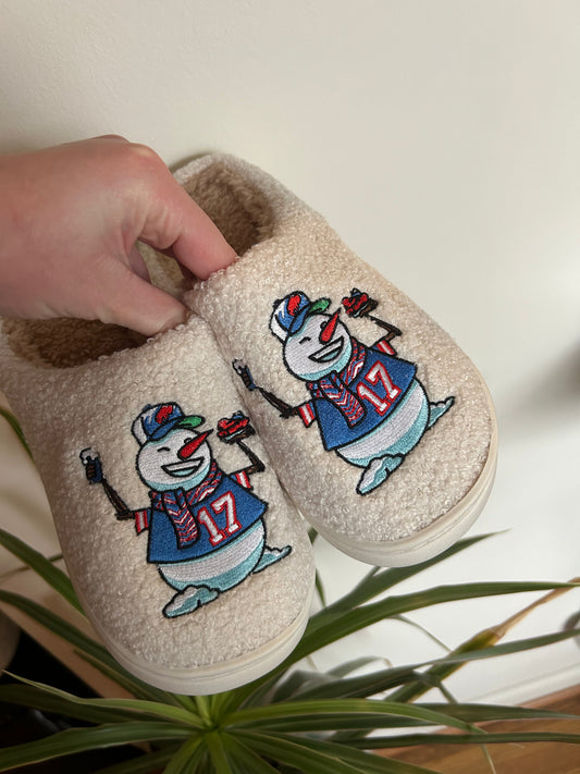 Embroidered Buffalo slippers