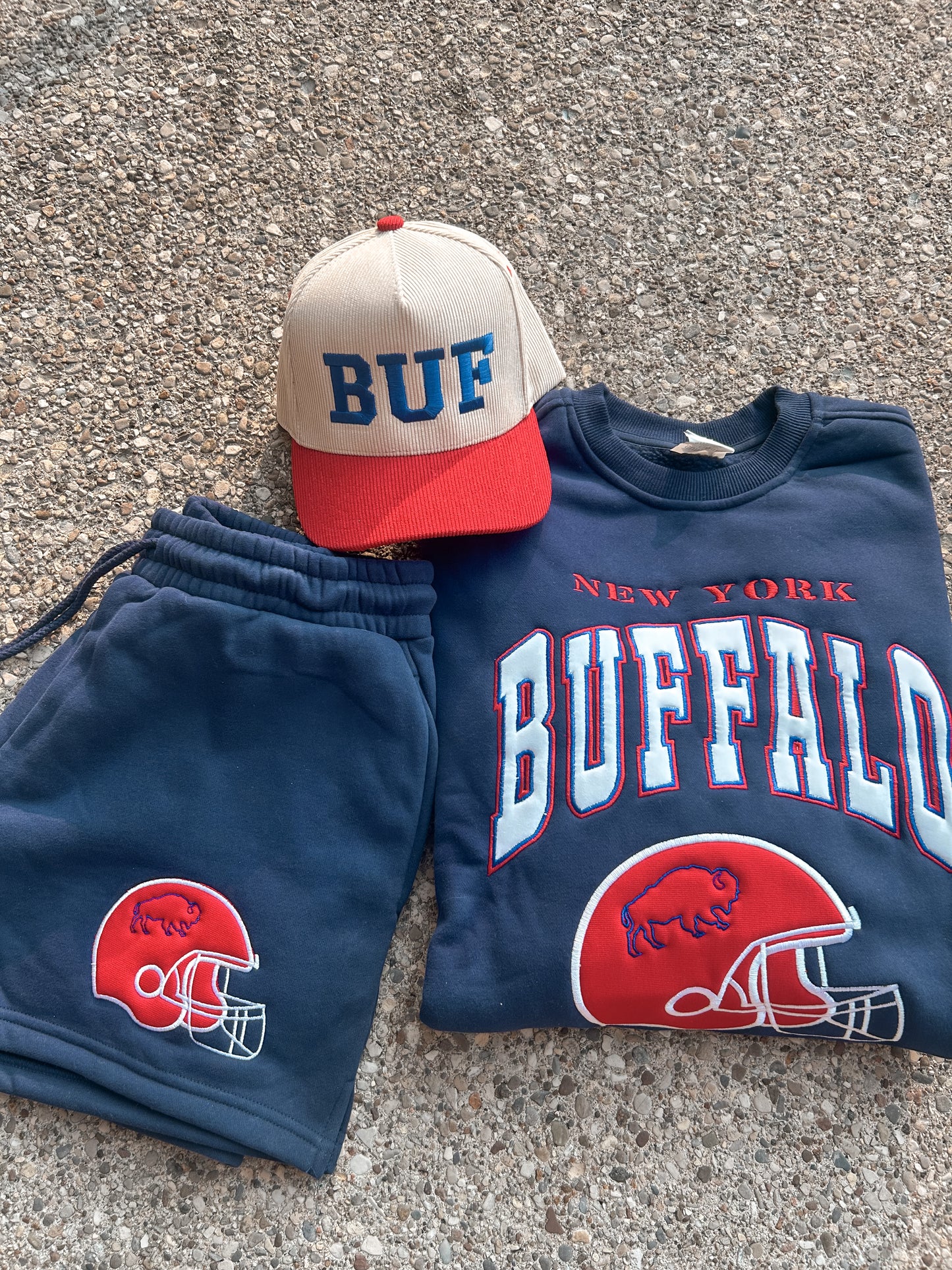 Buffalo Football Navy Set