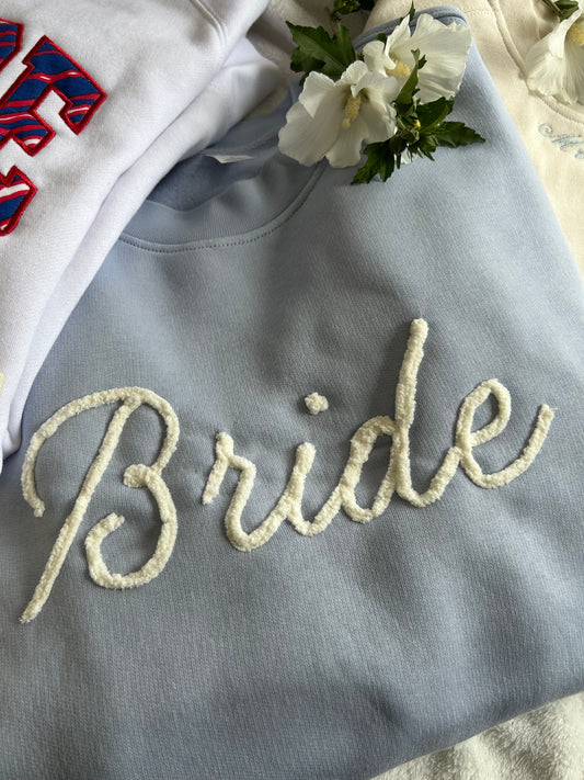 Bride Yarn Embroidered Crewneck