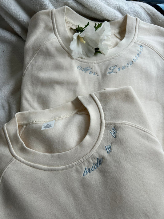 Customizable Collar Crewneck