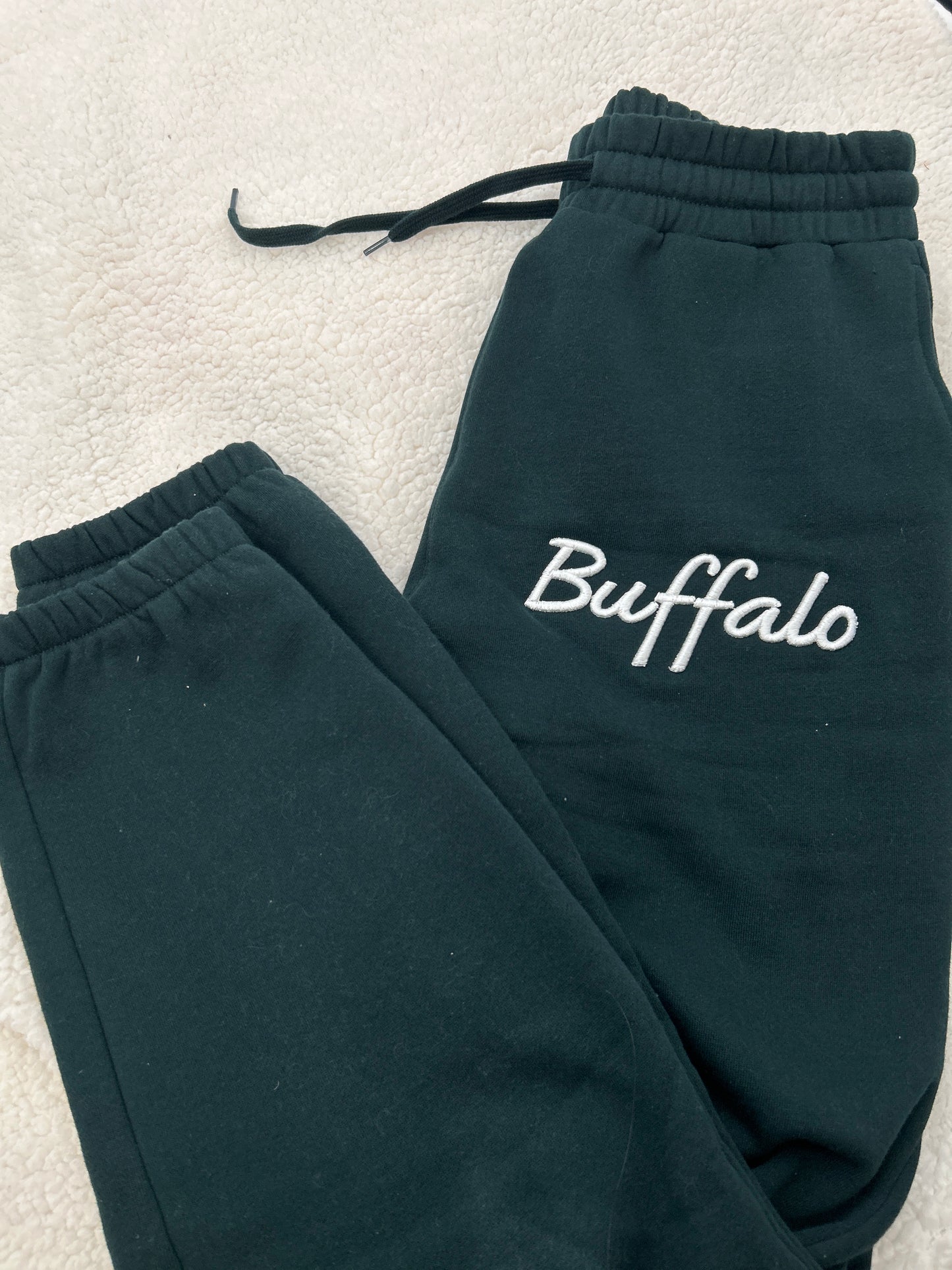 3D Embroidered Joggers