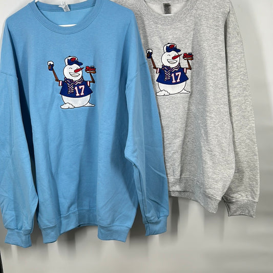 Buffa-Snowman Adult Sweatshirt