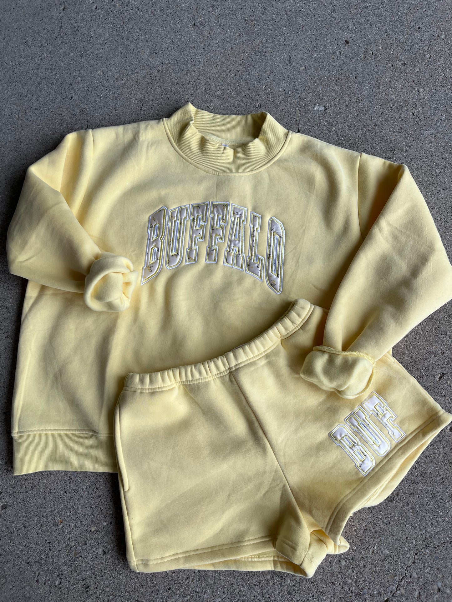 Yellow Floral Mockneck Set (sold separately)