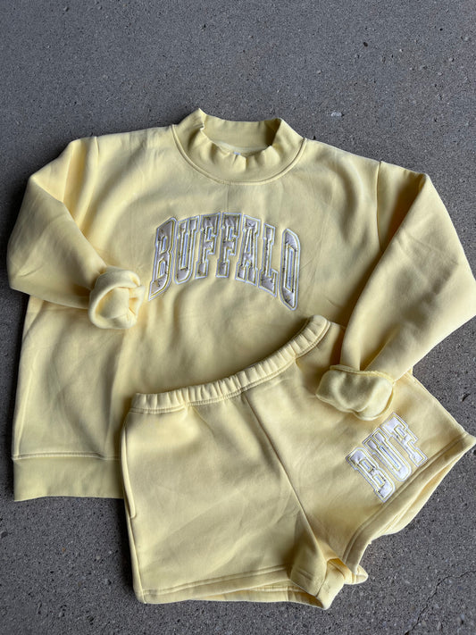 Yellow Floral Mockneck Set (sold separately)