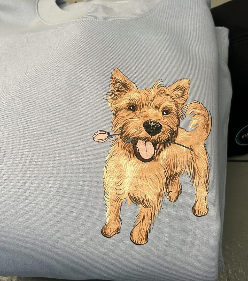 Spring Pup Customs- Printed Crew