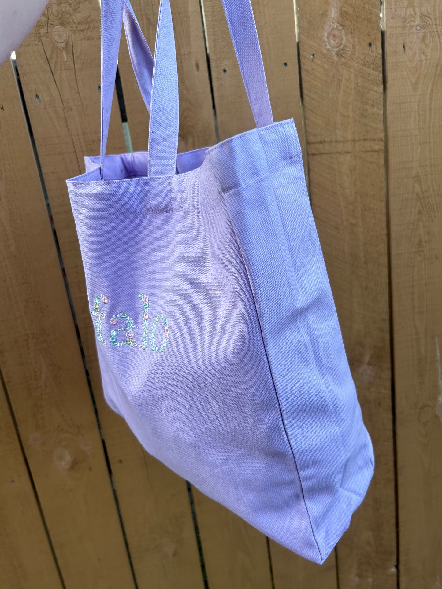 Floral Buffalo Tote Bags