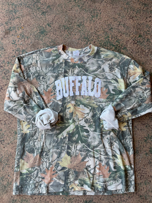 Buffalo Camo Waffle Knit